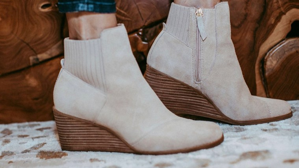Lucky brand sales yoniana wedge bootie
