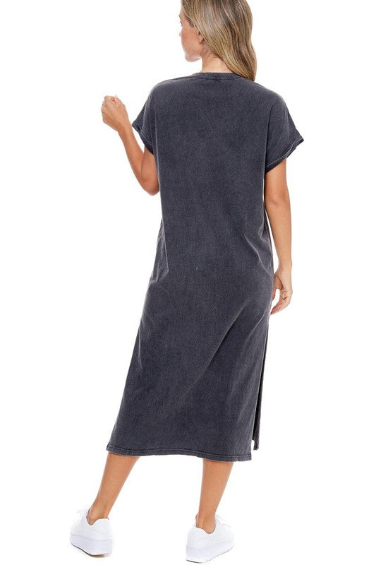 Free Bird Graphic Midi Dress