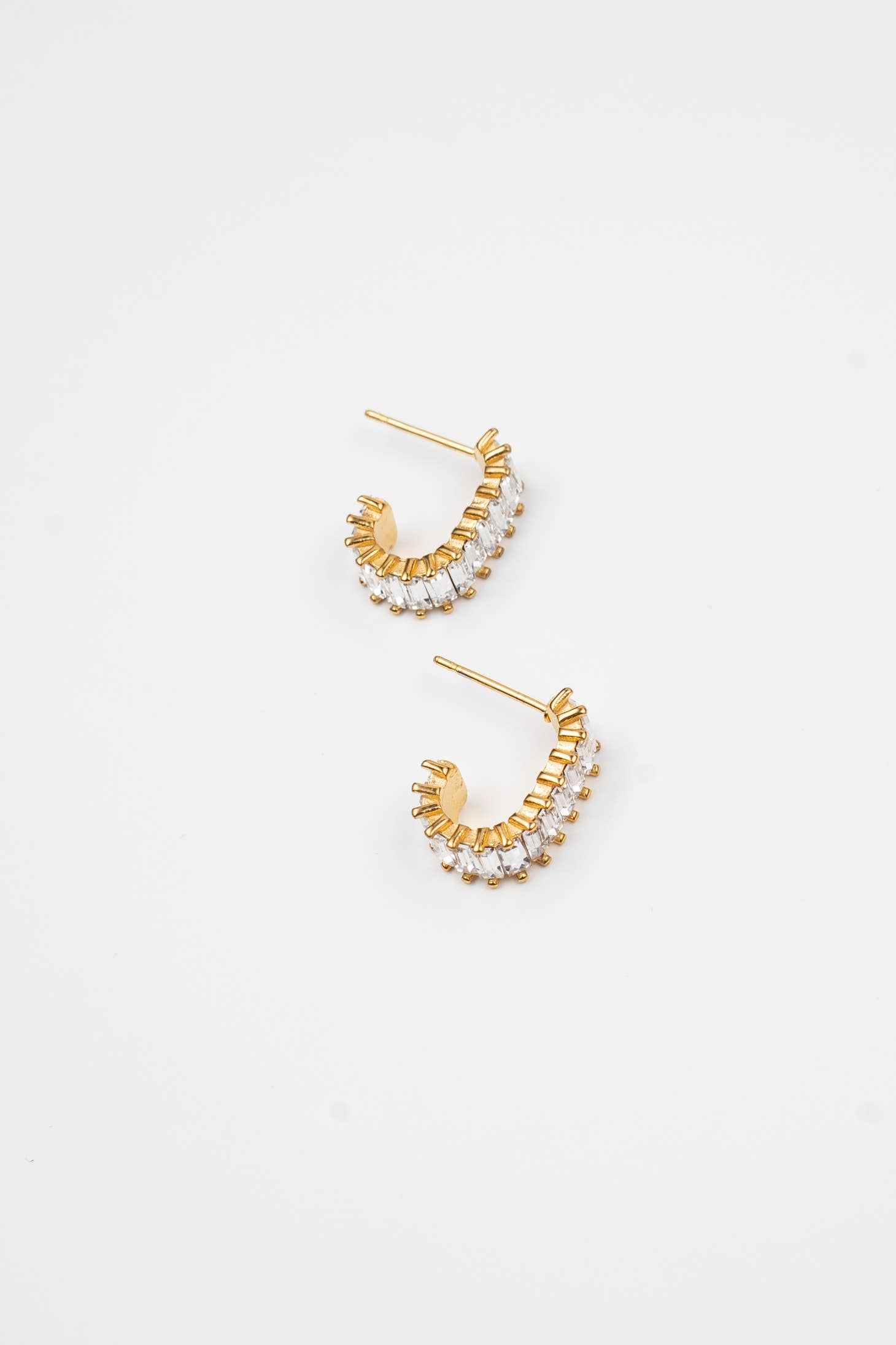 Square Diamond Hoops