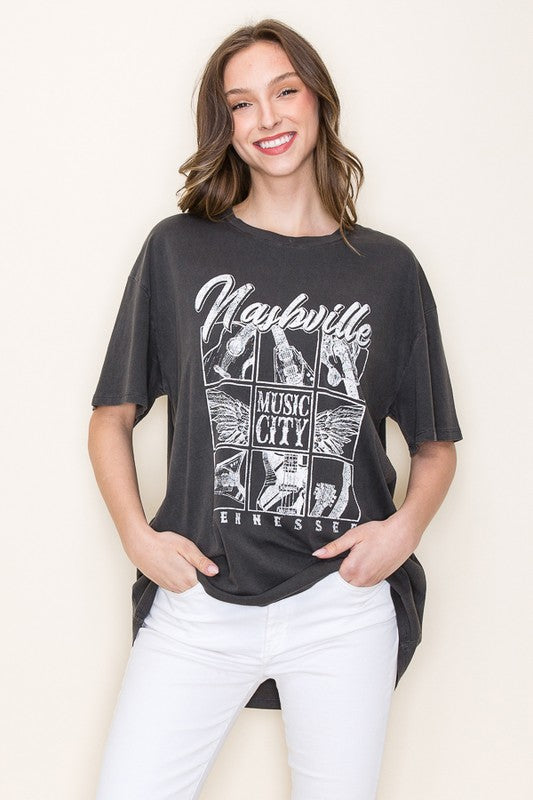 Premium Wash Oversized Nashville Top