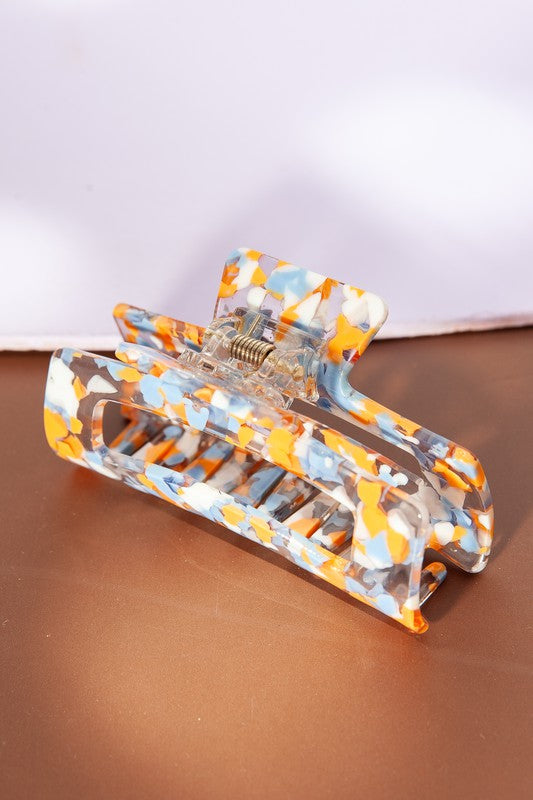 Rectangle Colorful Hair Claw Clip