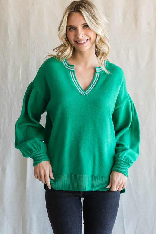 Slim Varsity Stripe Sweater