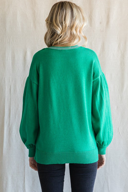 Slim Varsity Stripe Sweater