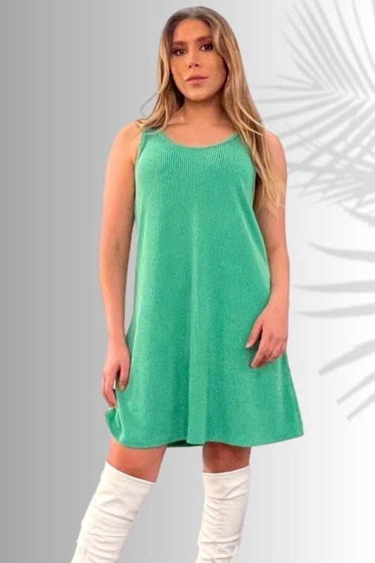Ribbed Everyday Sleeveless Dress