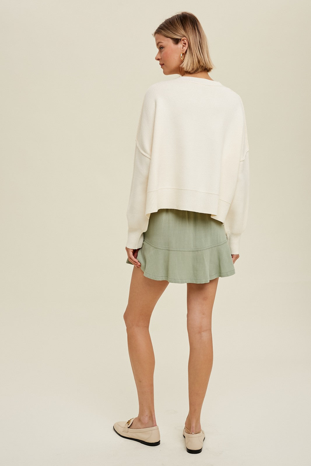 Relaxed Crop Sweater