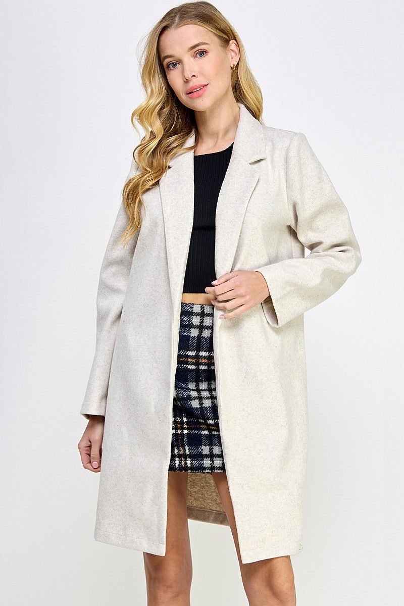 Lapel Collar Overcoat