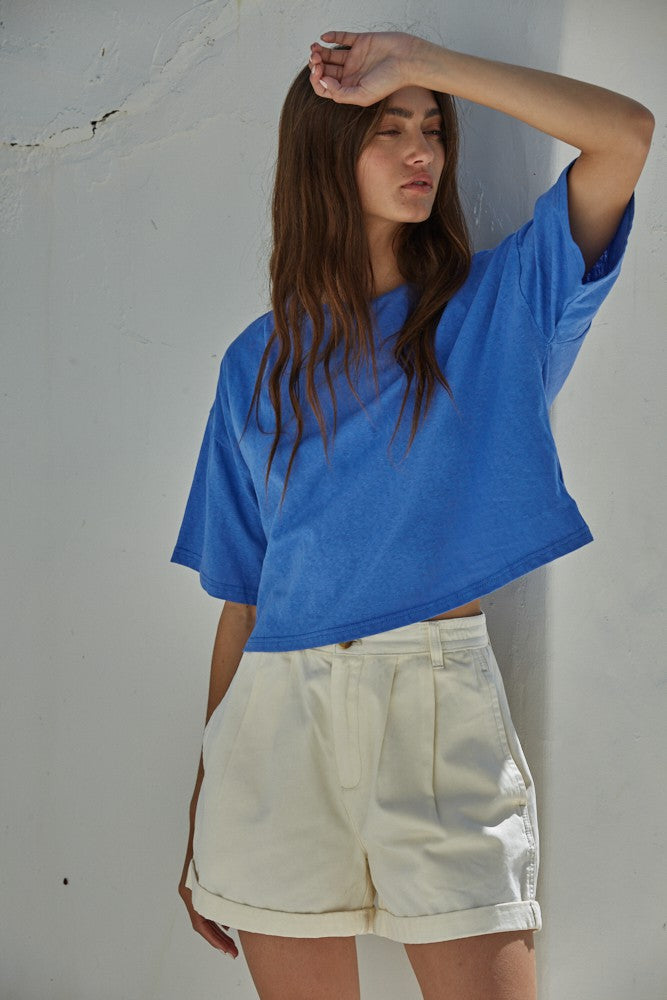 Oversized Crop Short Sleeve