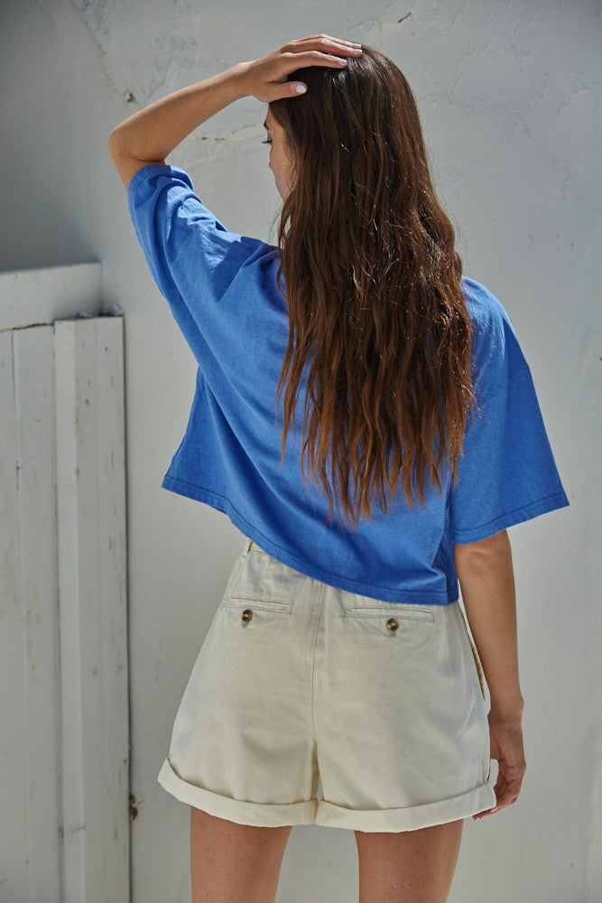 Oversized Crop Short Sleeve