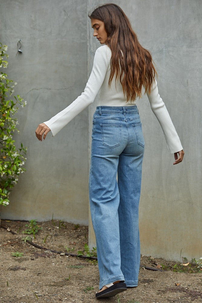 Knit Mock Neck Long Sleeve