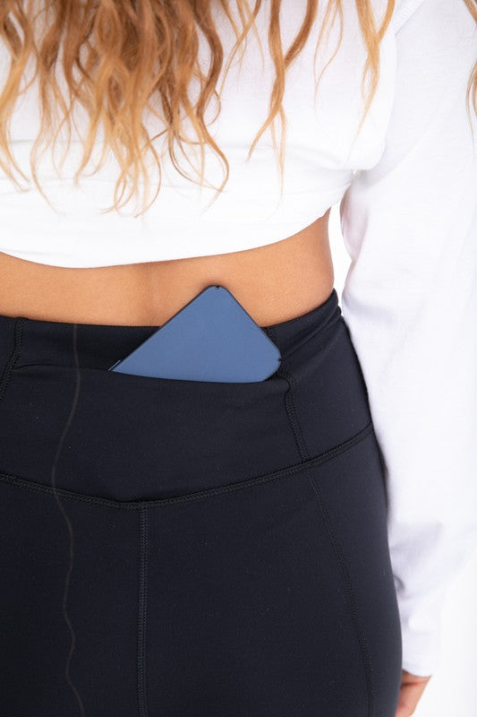 Back Pocket Highwaist Biker Shorts
