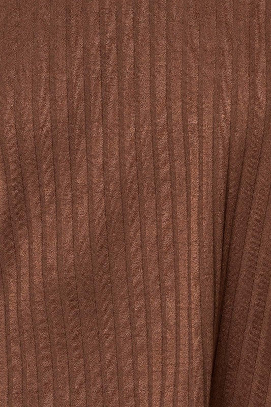 Ribbed Elastic Waist Pant