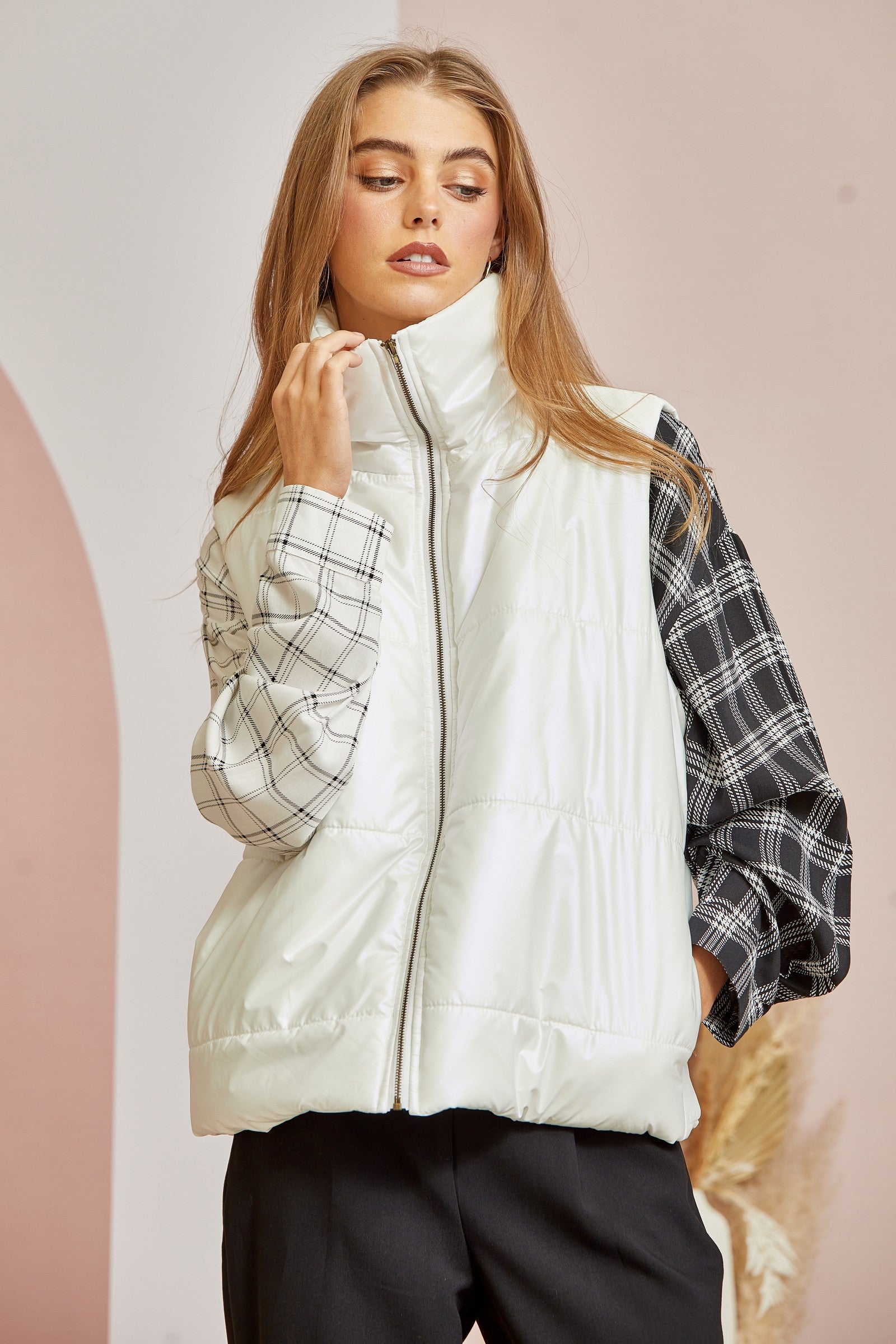 Zip Up Puffer Vest