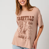 Nashville Short Sleeve Graphic Top