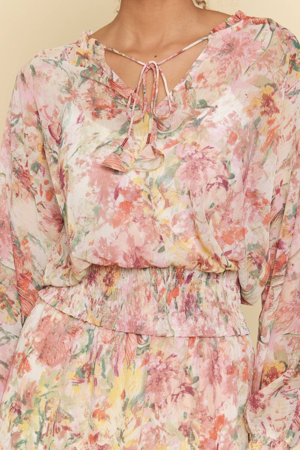Smocked Bottom Peasant Blouse