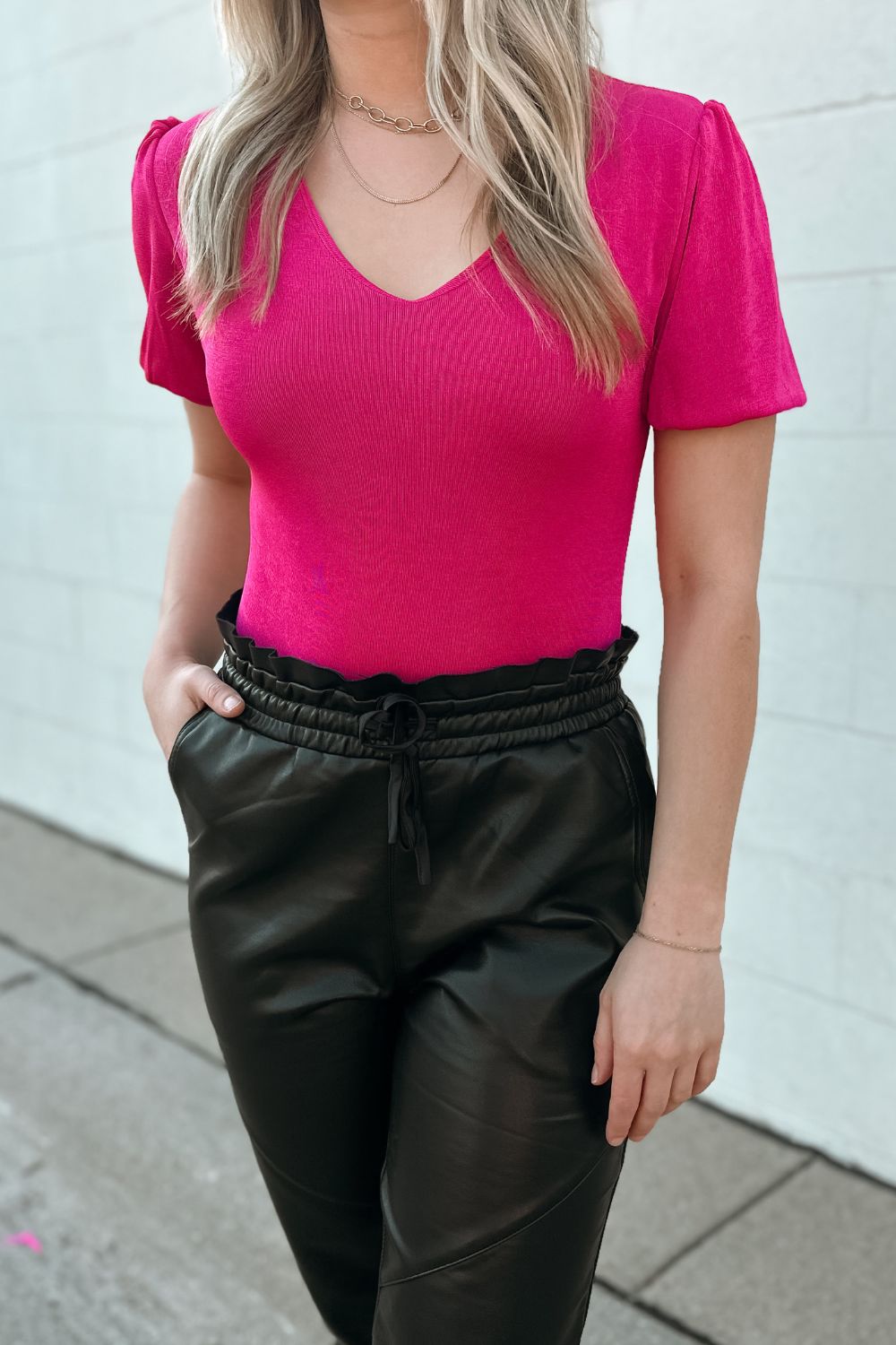 Shimmer Puff Short Sleeve Bodysuit