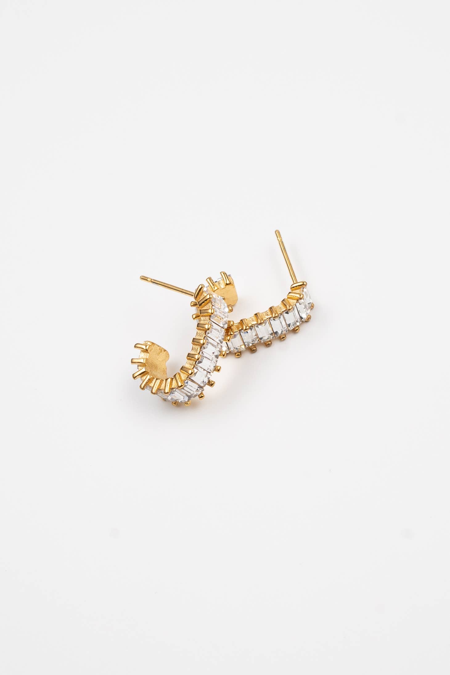 Square Diamond Hoops
