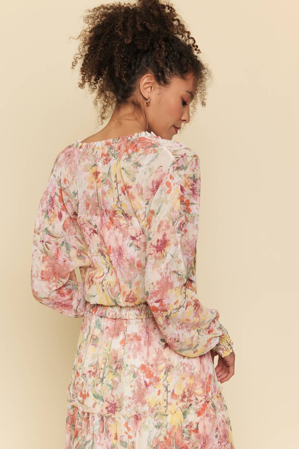 Smocked Bottom Peasant Blouse
