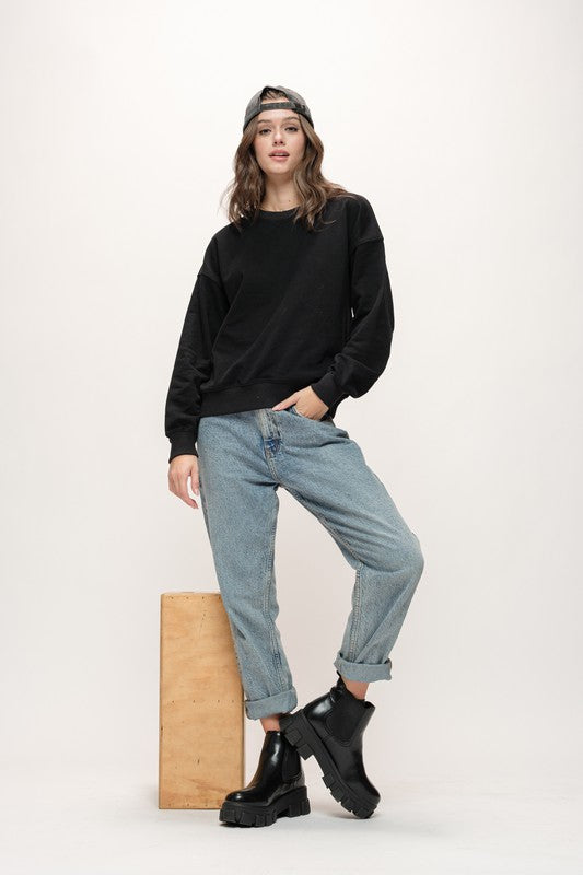 Solid Lounge Pullover Top