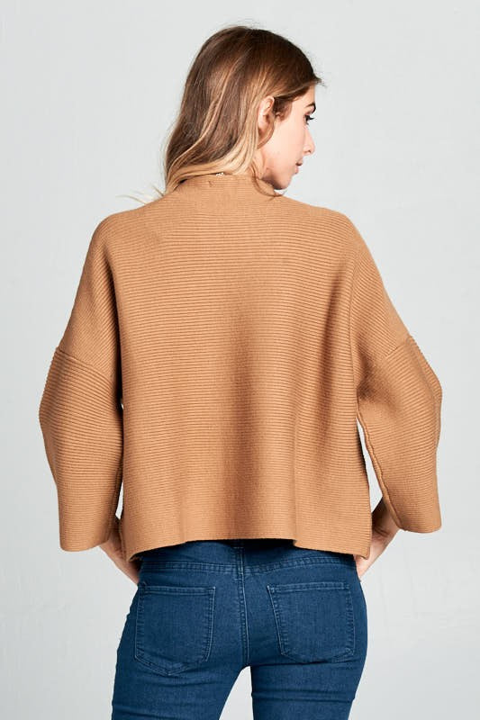 Not Your Casual Top Ribbed Sweater