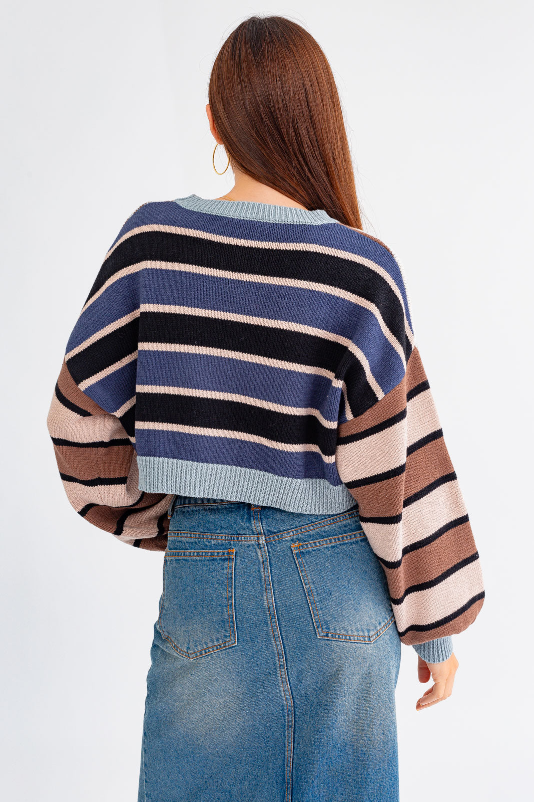 Mixed Horizontal Striped Sweater