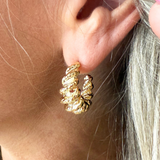 Gold-Dipped Hoop Earrings