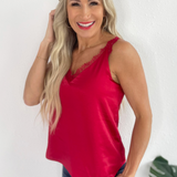 Lace Trim Cami Top