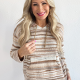 Striped Sweater Hoodie