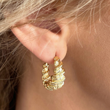 Gold-Dipped Hoop Earrings