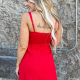 Pleated Front Sleeveless Mini Dress