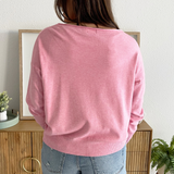 Rolled Boat Neck Light Sweater