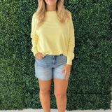 Rolled Boat Neck Light Sweater