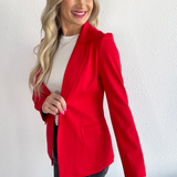 Knit Sleeve Blazer