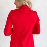 Knit Sleeve Blazer