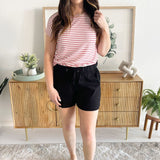 Katana High Rise Short Drawstring w/ Porkchop Pockets