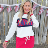 America Graphic Sweater