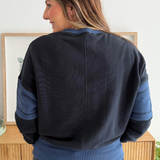 Contrast Trim Crewneck