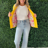 Recycled Shirred Sleeve Blazer