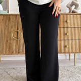 Pull on Wide Leg Trouser