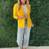 Recycled Shirred Sleeve Blazer