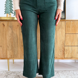 Suede Wide Leg Pant