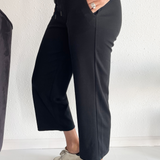 Pull on Wide Leg Crop Trouser 25ins
