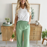 Short Sleeve Knit Tee w/ Placket