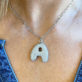 Bubble Initial Necklace