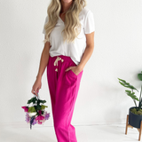 Short Sleeve Knit Tee w/ Placket