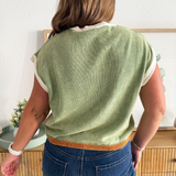 Mineral Washed Sleeveless Sweater