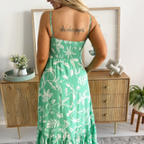 Printed Tiered Maxi Dress