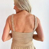 Smocked Textured Tank