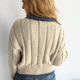 Collared Cable Knit Sweater