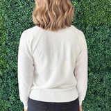 Henley Neck Long Sleeve Light Weight Solid Pullover