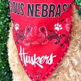 NCAA Nebraska Cornhusker Reversible Pet Bandana